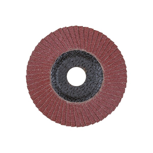 5 X 5/8-11 Thd. POLIFAN® Flap Disc - A SG STEELOX, Aluminum Oxide, 60 Grit, Conical
